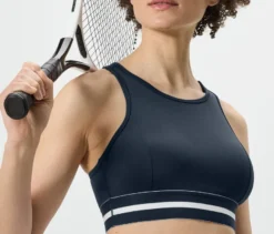 Sport-BH »Crop Top«, blau