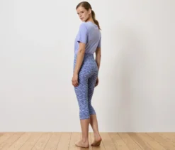 3/4-Sportleggings »ActiveSoft«, blau-lavendelfarben