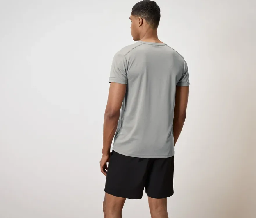 Sportshirt, hellgrau meliert