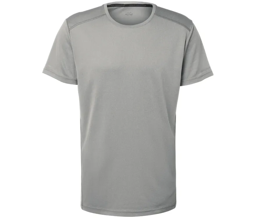 Sportshirt, hellgrau meliert