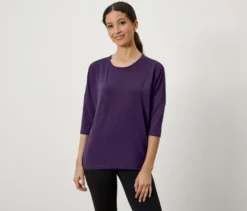 3/4-Sportshirt, lila