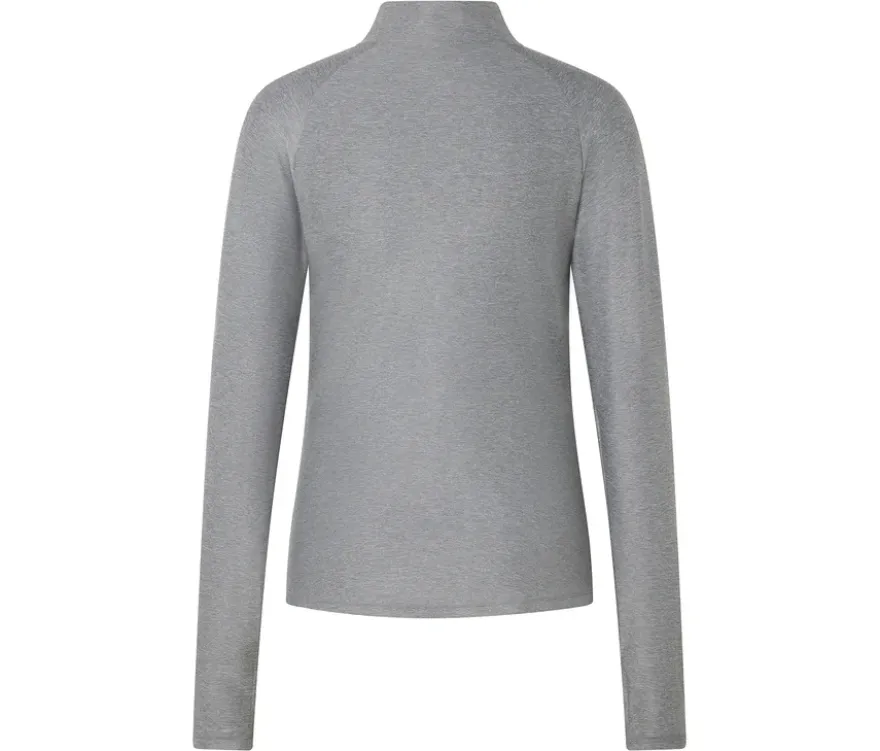 Sportshirt mit Half-Zip, grau