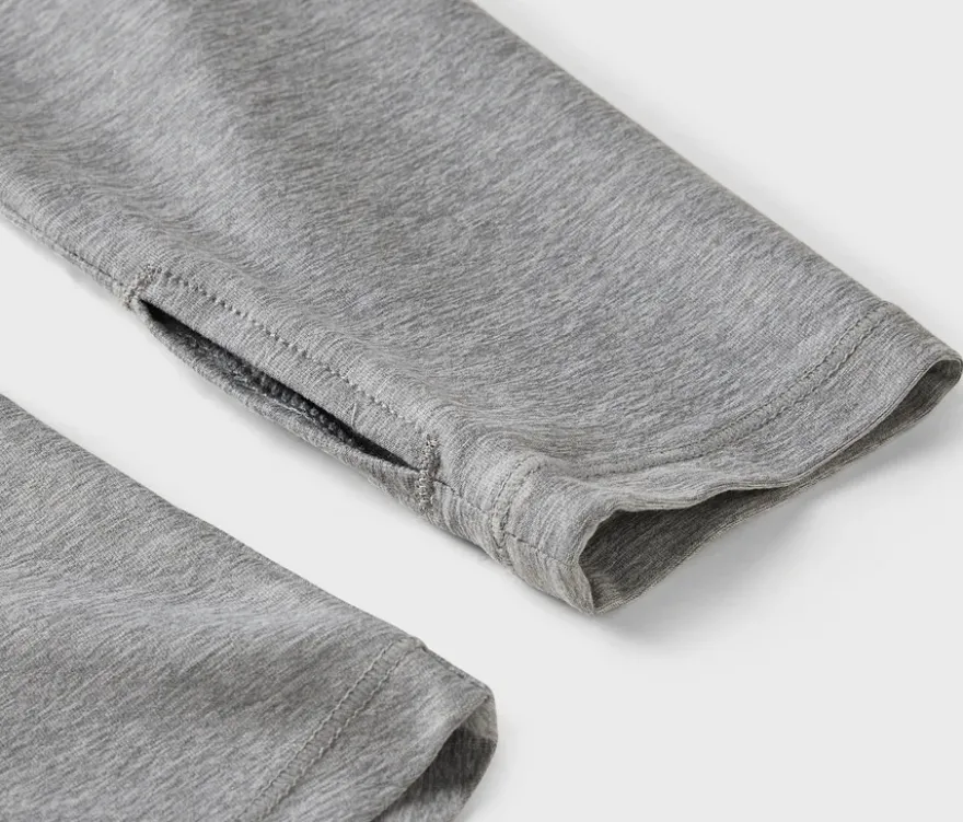 Sportshirt mit Half-Zip, grau