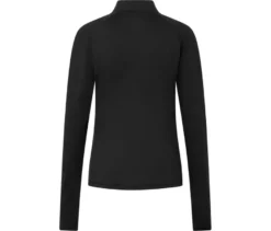 Sportshirt mit Half-Zip, schwarz