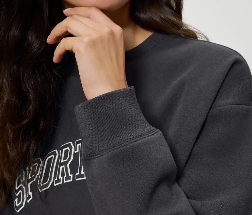 Sport-Sweatshirt, anthrazit