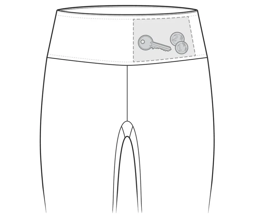 Sporttight, grau-schwarz