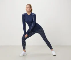 Sporttight, silberfarben reflektiv