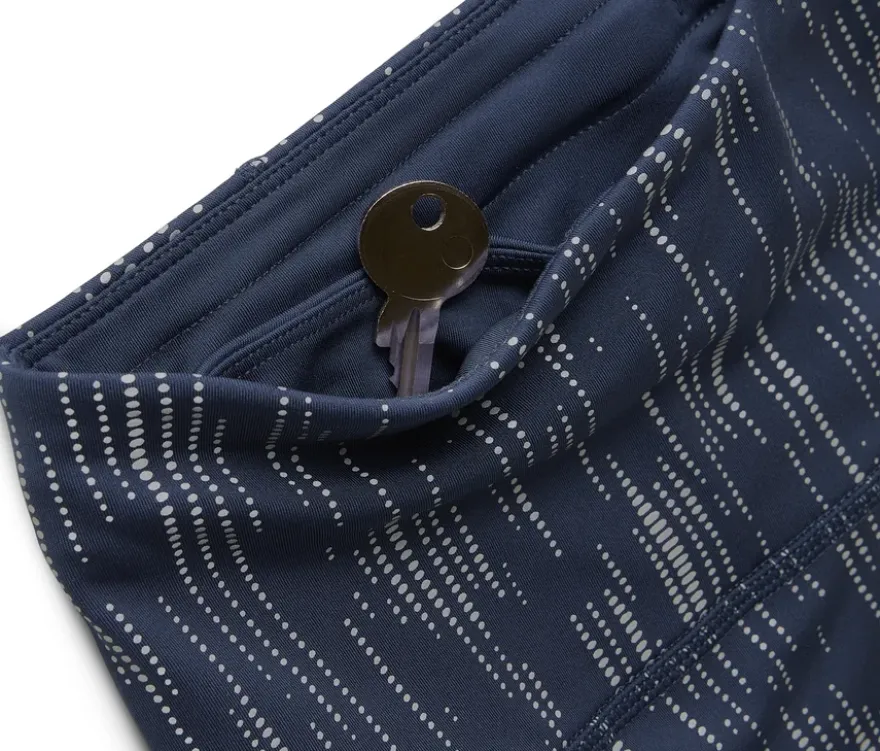 Sporttight, silberfarben reflektiv