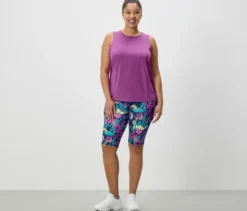 2 Sport-Tops, türkis und violett