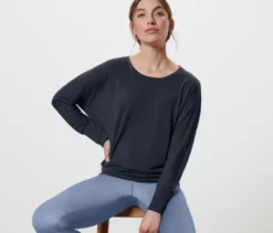Sport-und-Yogashirt, navy