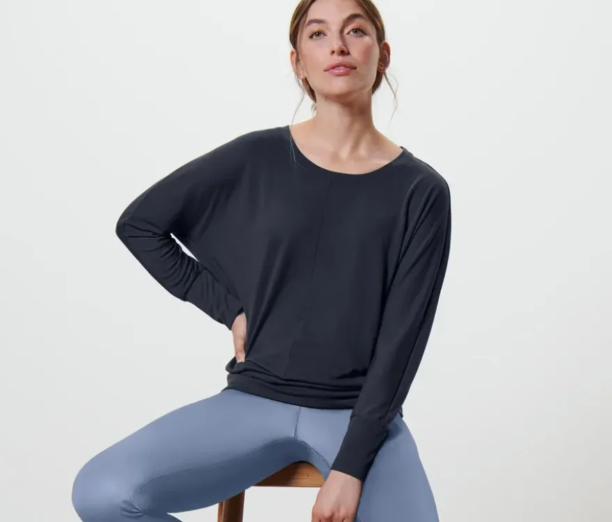 Sport-und-Yogashirt, navy