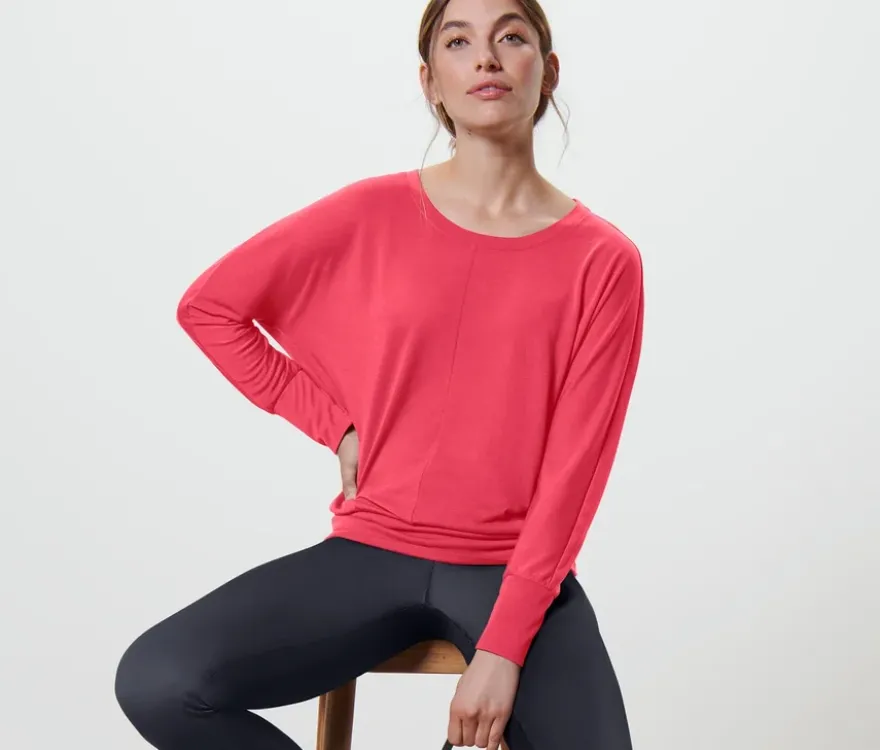 Sport-und-Yogashirt, pink