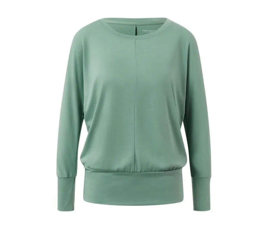 Sport-und-Yogashirt, salbeigrün