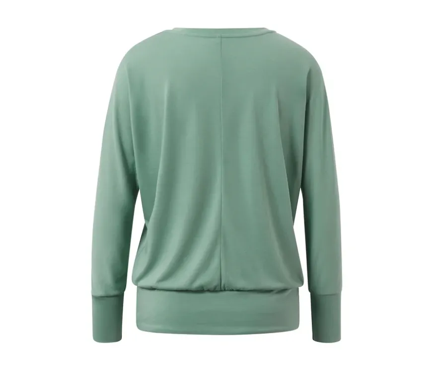 Sport-und-Yogashirt, salbeigrün