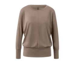 Sport-und-Yogashirt, taupe