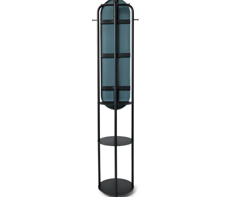 Standgarderobe mit großem Spiegel