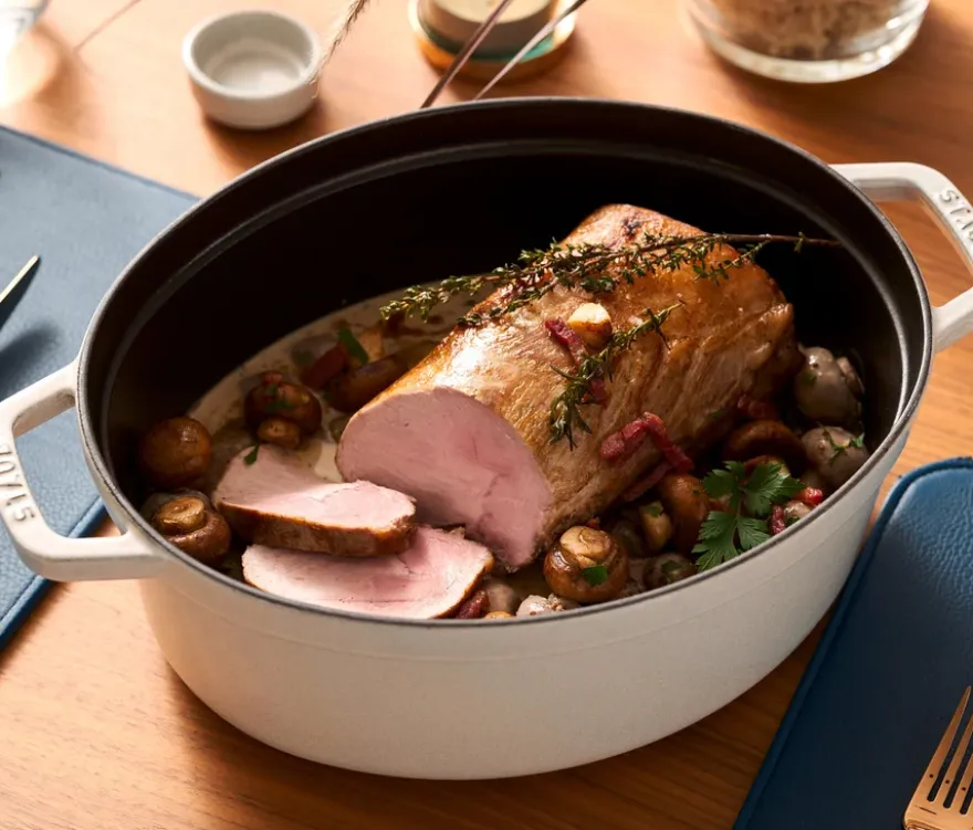 STAUB Bräter »Cocotte 33«, weiß, ca. 6,7 l