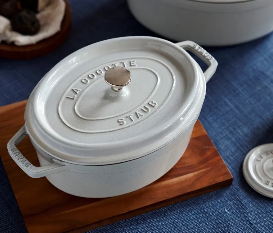 STAUB Bräter »Cocotte 33«, weiß, ca. 6,7 l
