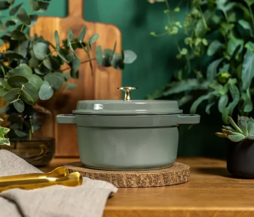 STAUB »Cocotte 28«, eukalyptusgrün, ca. 6,7 l