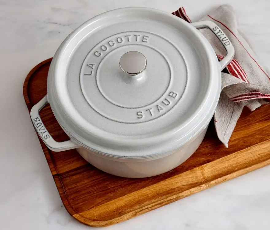 STAUB »Cocotte 24«, weiß, ca. 3,7 l