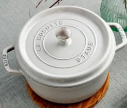 STAUB »Cocotte 24«, weiß, ca. 3,7 l