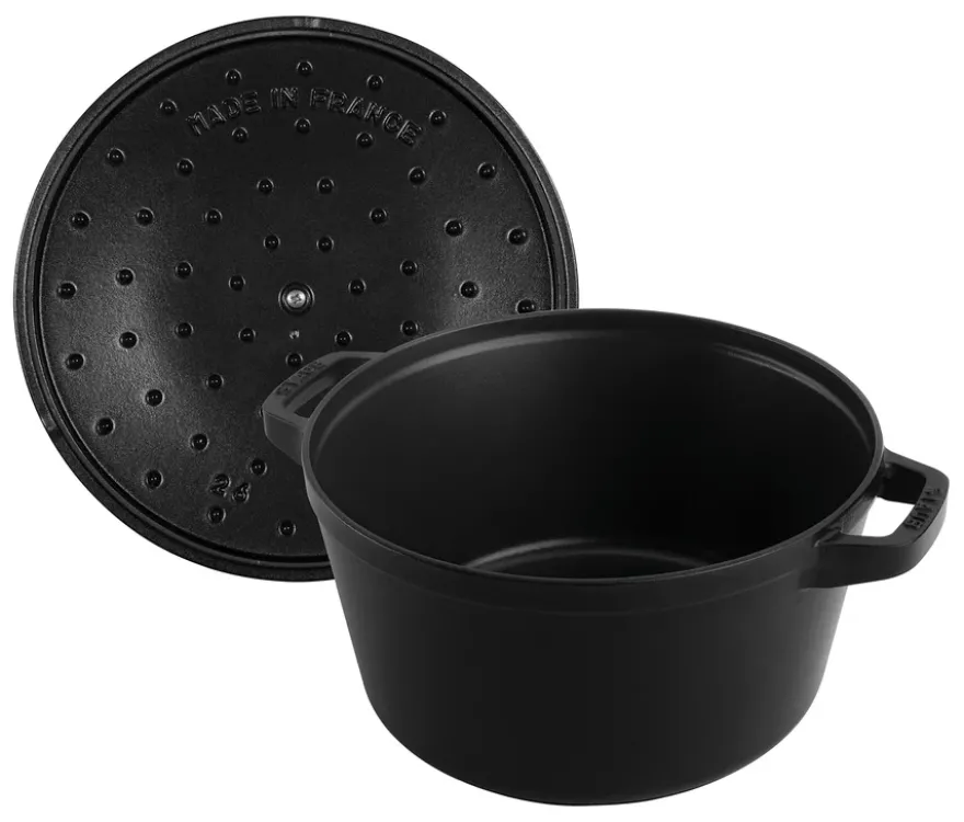 STAUB Gusseisen-Kochtopfset »Stackable«, schwarz