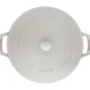 STAUB Gusseisen-Kochtopfset »Stackable«, weißer Trüffel