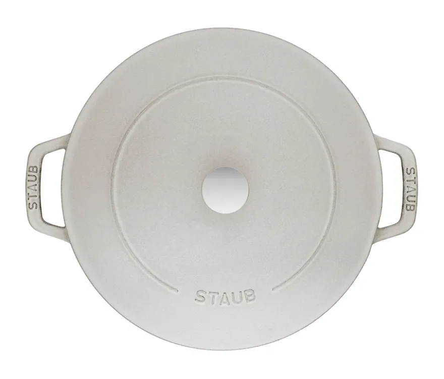 STAUB Gusseisen-Kochtopfset »Stackable«, weißer Trüffel