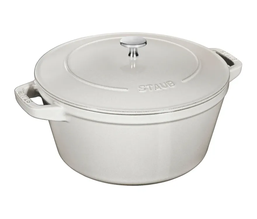 STAUB Gusseisen-Kochtopfset »Stackable«, weißer Trüffel