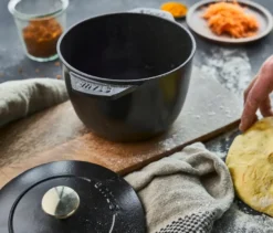 STAUB Reis-Cocotte, 16 cm, rund, schwarz