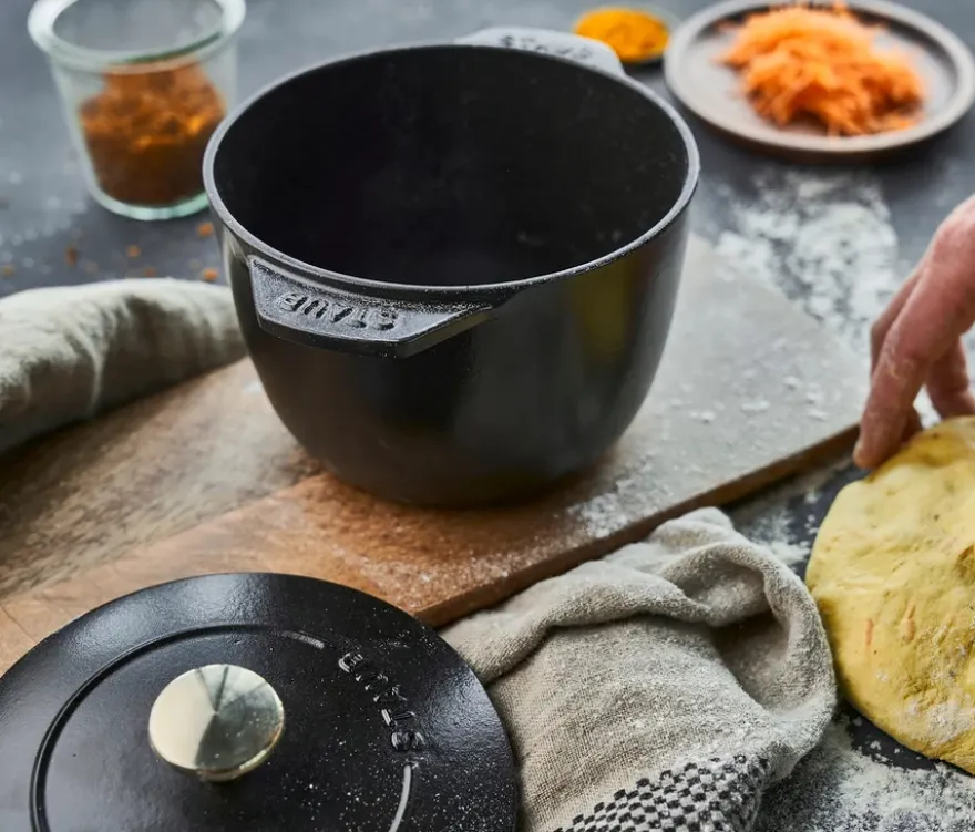 STAUB Reis-Cocotte, 16 cm, rund, schwarz