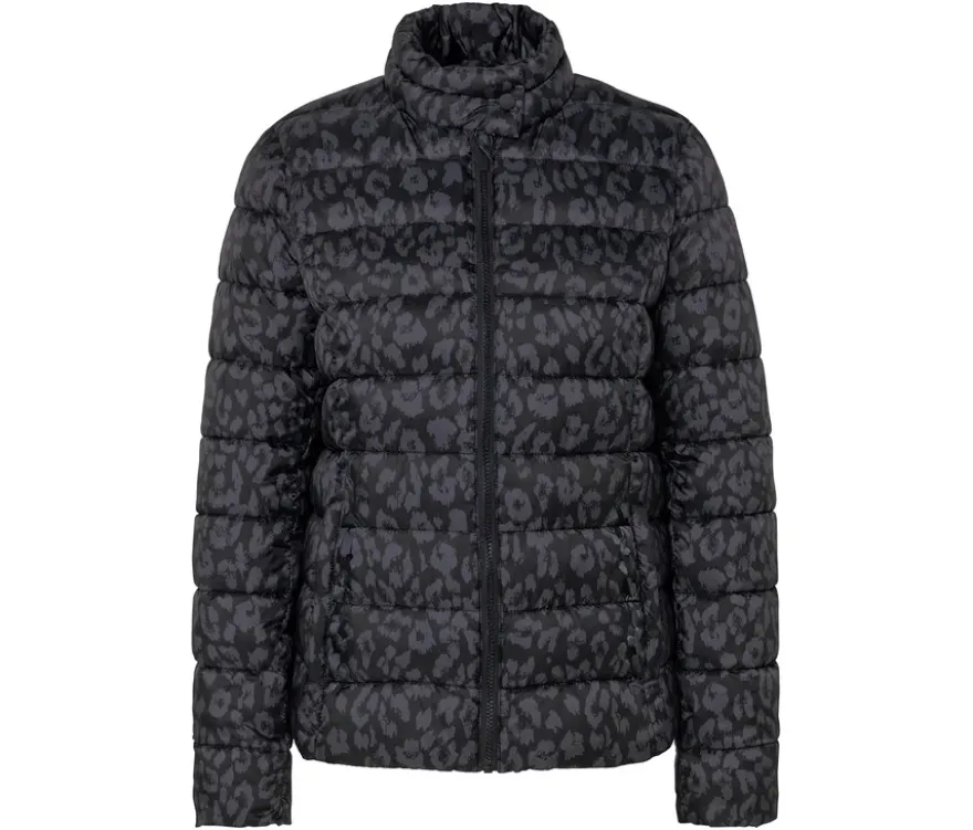 Steppjacke, Leo-Alloverprint