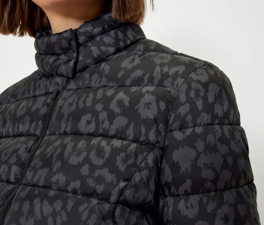 Steppjacke, Leo-Alloverprint