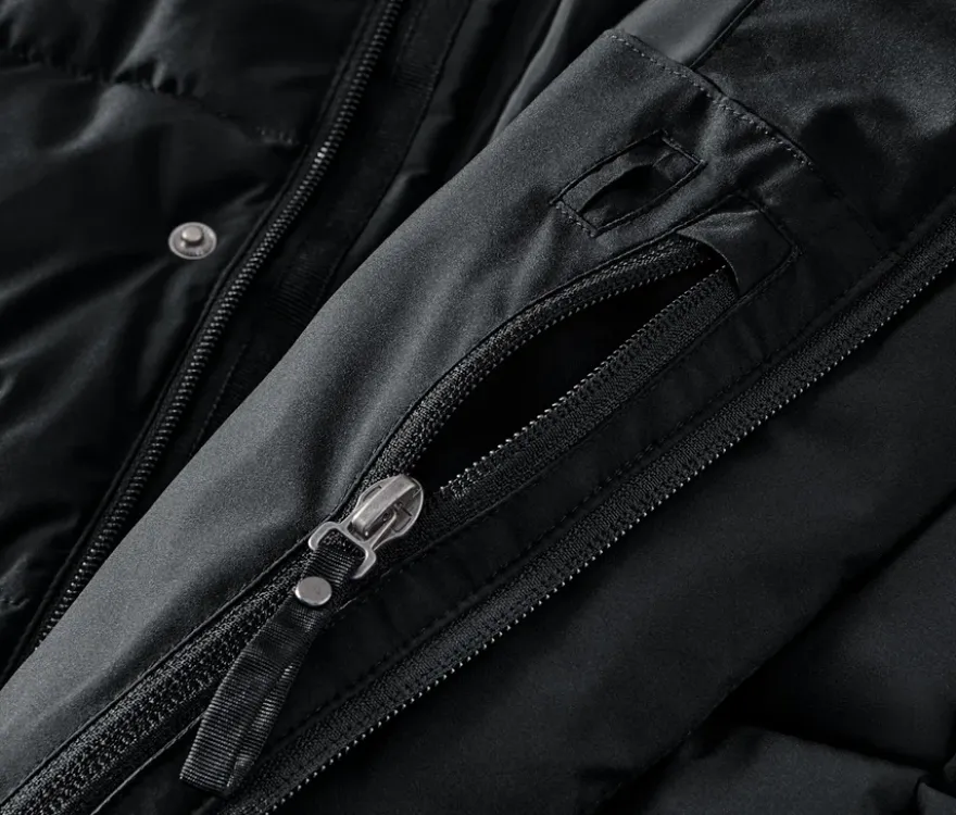 Stepp-Parka mit Kapuze
