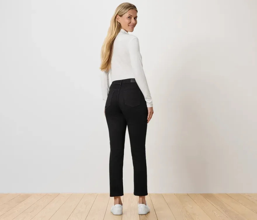 Straight Jeans – Fit »Juna«, black