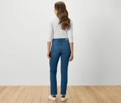 Straight Jeans – Fit »Kira«, mid blue