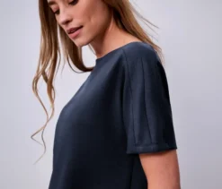 Street One Kurzarmshirt, navy