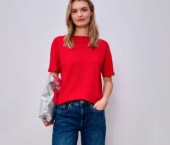 Street One Kurzarmshirt, rot