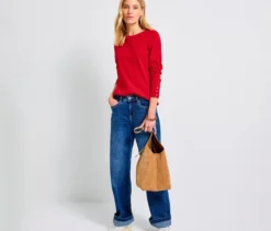 Street One Rippshirt, rot