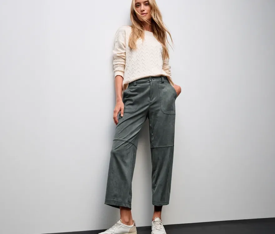 Street One Velourshose Straight Leg