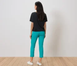 7/8-Stretchhose, azurblau