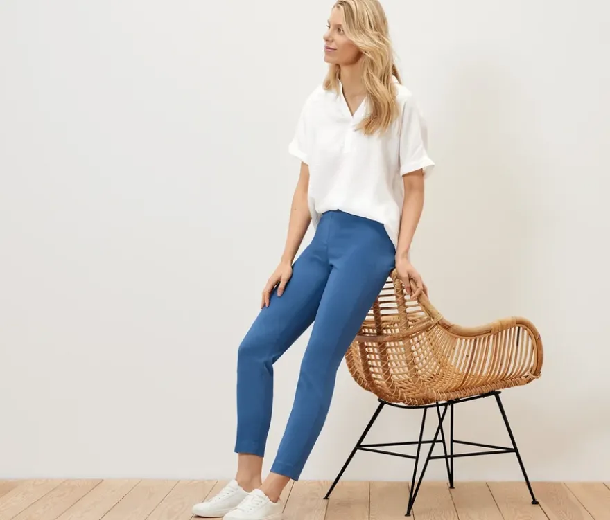 Stretchhose, blau