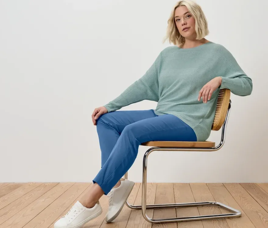 Stretchhose, blau
