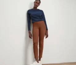 Stretchhose, cognac