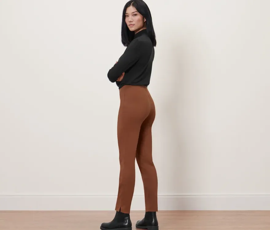 Stretchhose, cognac