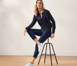 Stretchhose, dunkelblau