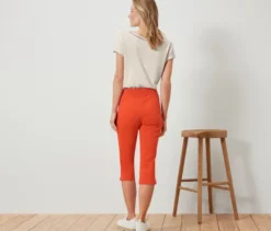 3/4-Stretchhose, orange