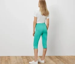 3/4-Stretchhose, türkis
