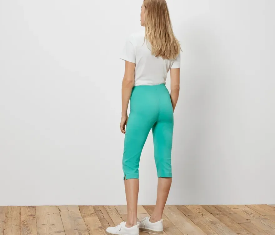 3/4-Stretchhose, türkis