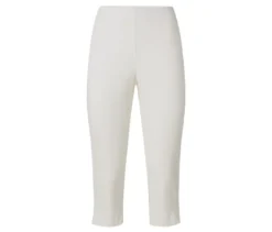 3/4-Stretchhose, weiß